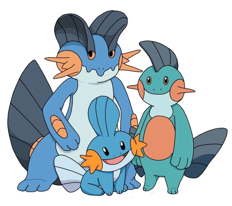 Mudkip Gen 3 Starter Evolutions And Best Moves